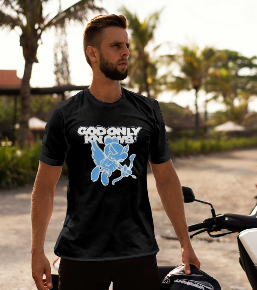 God Only Knows Blue Cupid Angel Streetwear T-Shirt