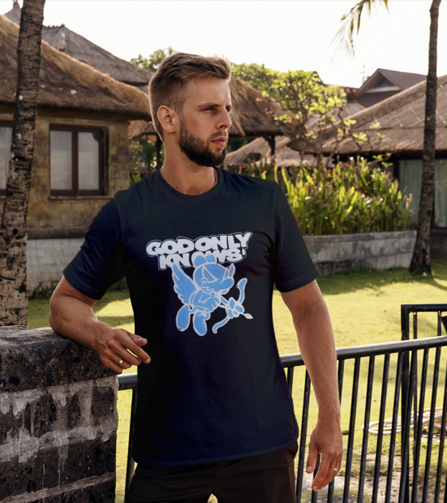 God Only Knows Blue Cupid Angel Streetwear T-Shirt