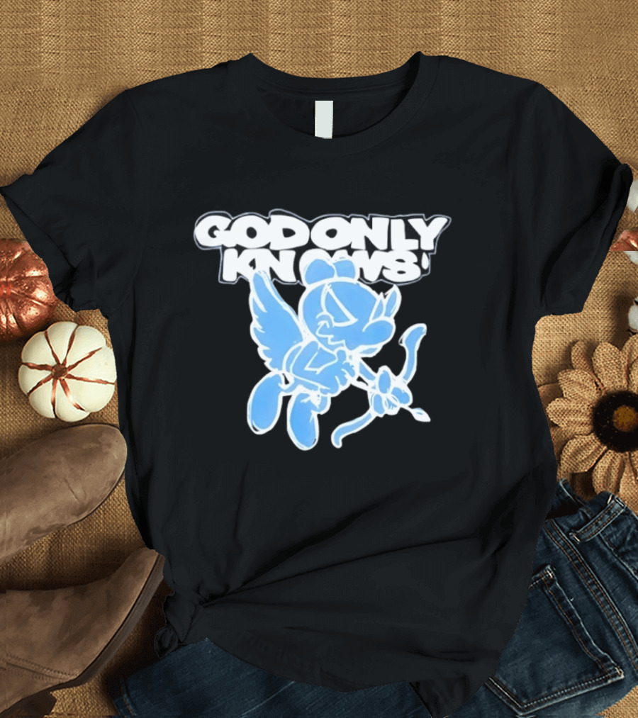 God Only Knows Blue Cupid Angel Streetwear T-Shirt