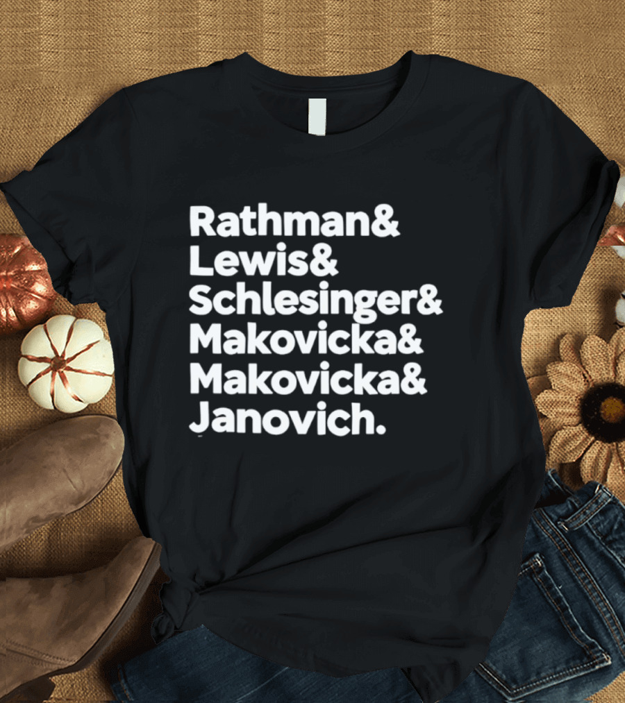 Rathman Lewis Schlesinger Makovicka Makovicka Janovich Nebraska Cornhuskers Fullback Legacy T-Shirt
