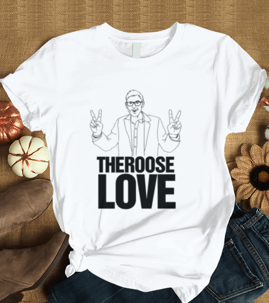 Choose Love Store Louis Theroux Choose Love Peace Sign Gesture T-Shirt