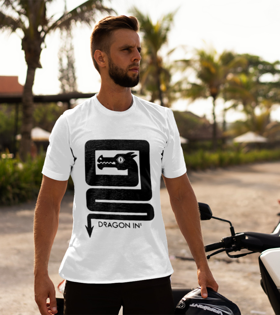 Dragon Ink Snake Head Mythical Creature T-Shirt