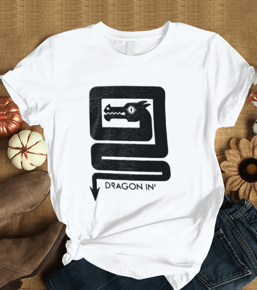 Dragon Ink Snake Head Mythical Creature T-Shirt