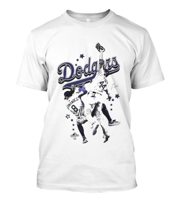 Enrique Hernandez Andy Pages Dodgers Stars Baseball Action T-Shirt