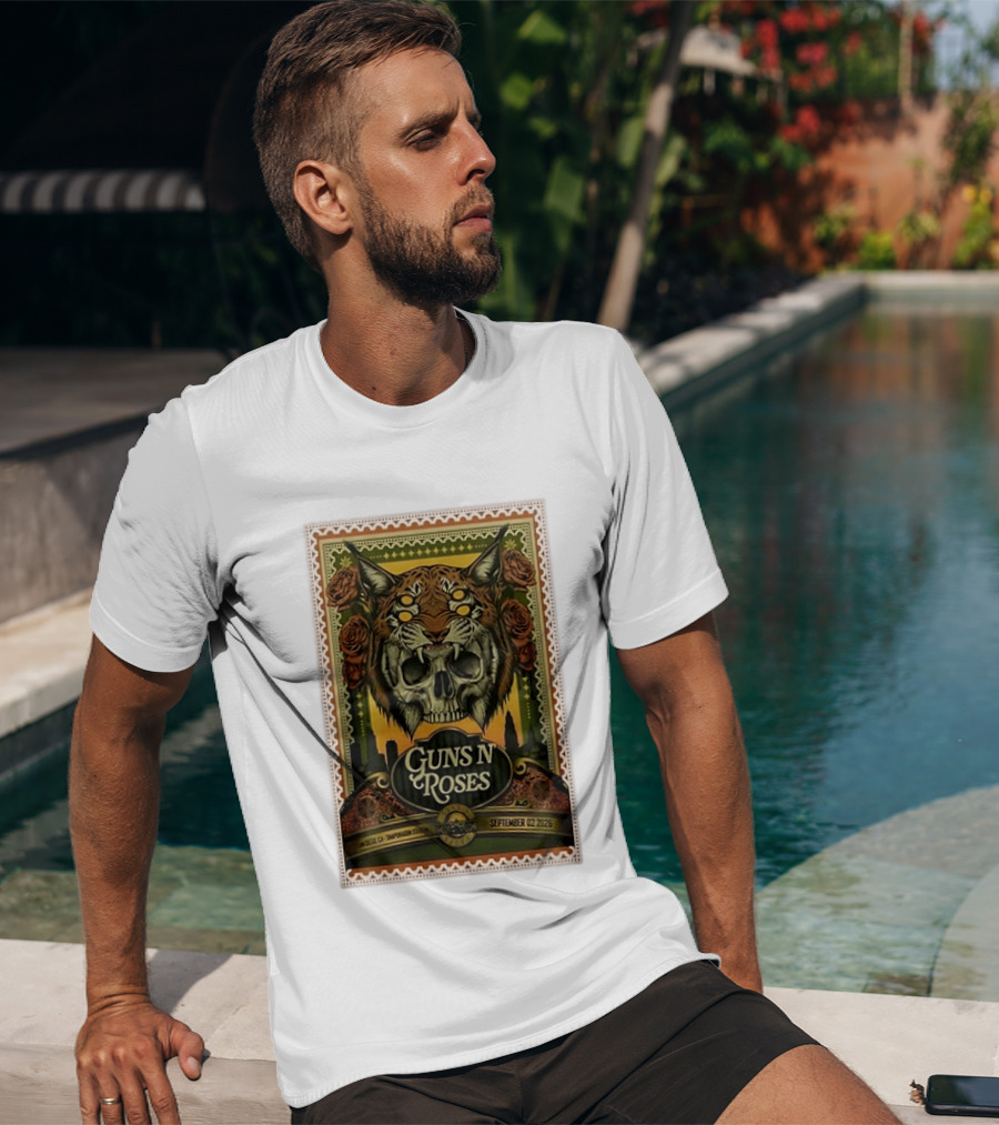 Guns N' Roses San Diego Snapdragon Stadium September 02 2026 Concert Skull And Jaguarr T-Shirt