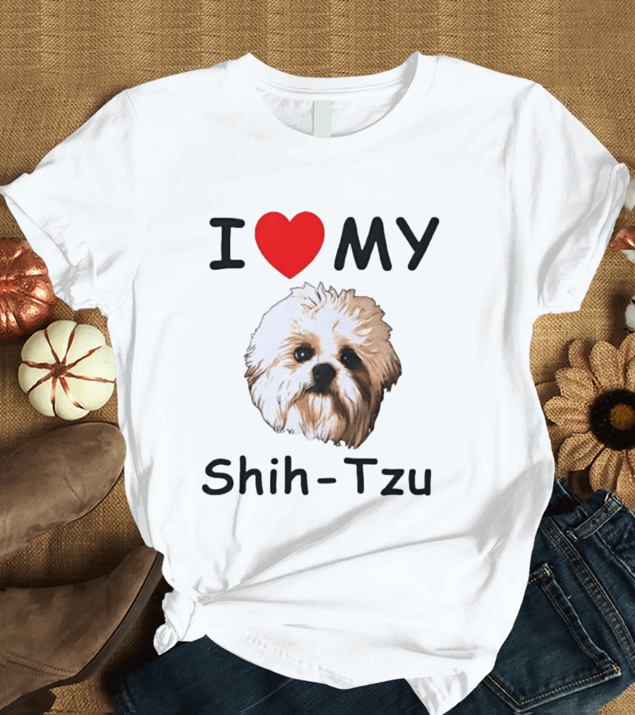 I Love My Shih Tzu Dog T-Shirt