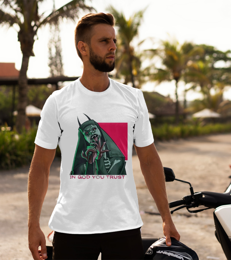 In God You Trust Demon Vocalist Metal Horror T-Shirt