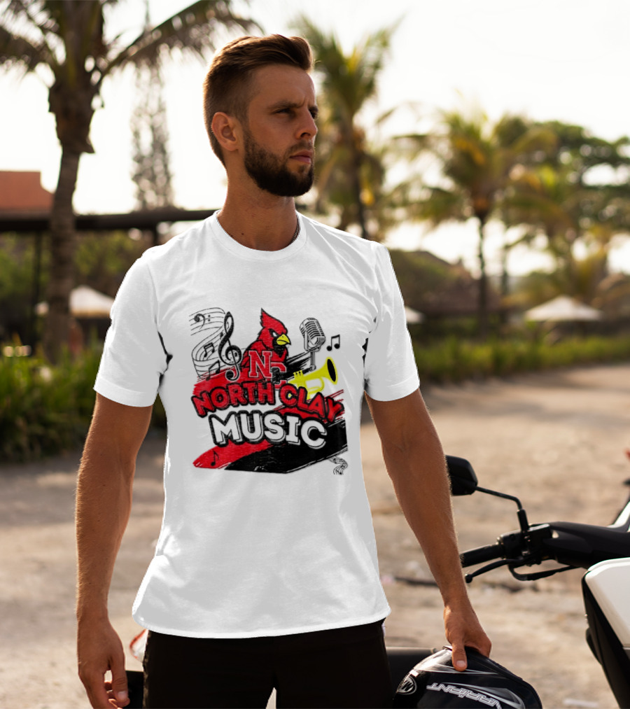 North Clay Cardinals Music Band Instrumental Ensemble T-Shirt
