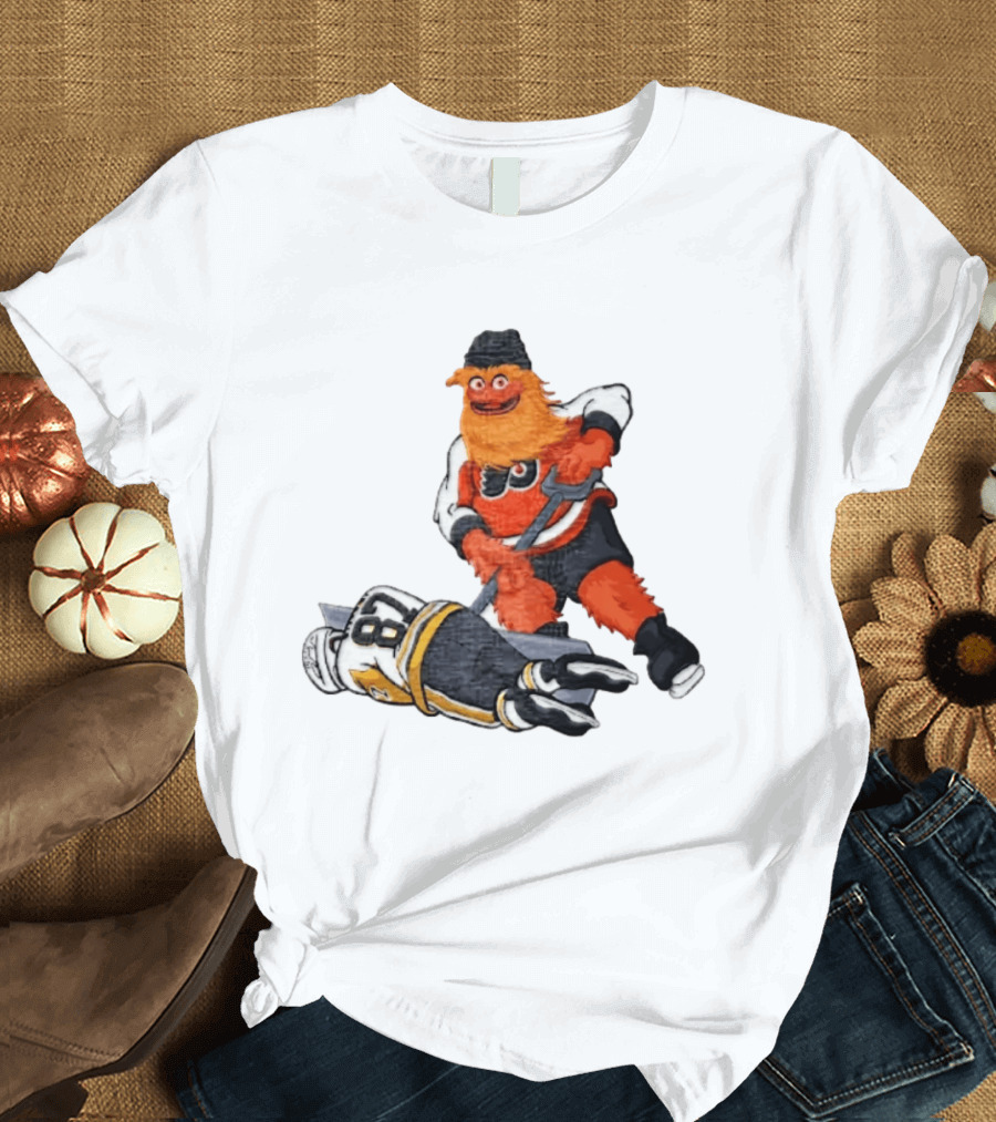 Sidney Crosby Philadelphia Flyers Gritty NHL Pittsburgh Penguins Hockey T-Shirt