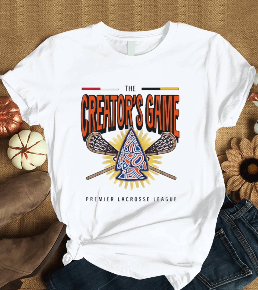 The Creator's Game Premier Lacrosse League Iconic Lacrosse Sticks T-Shirt