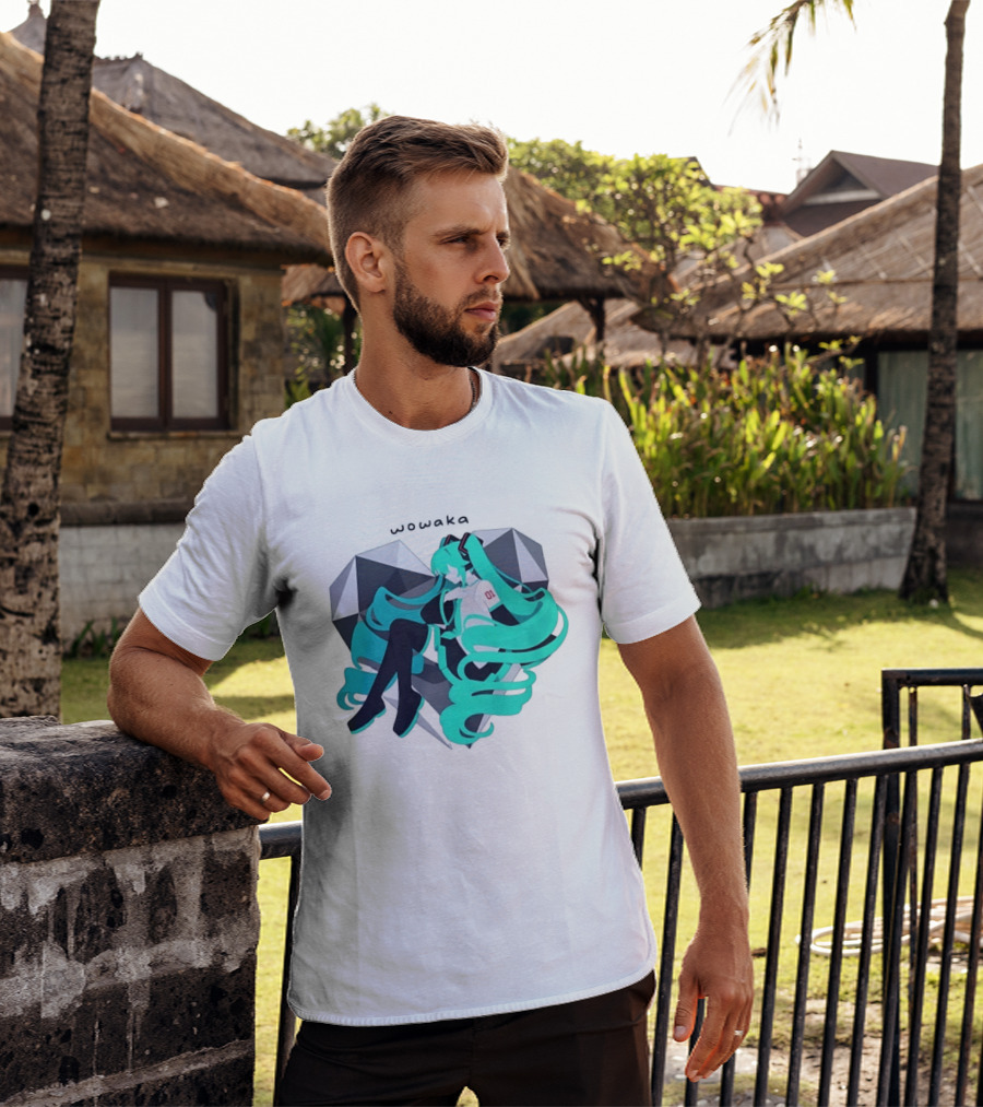 Wowaka 01 Hatsune Miku Heart Vocaloid Anime T-Shirt