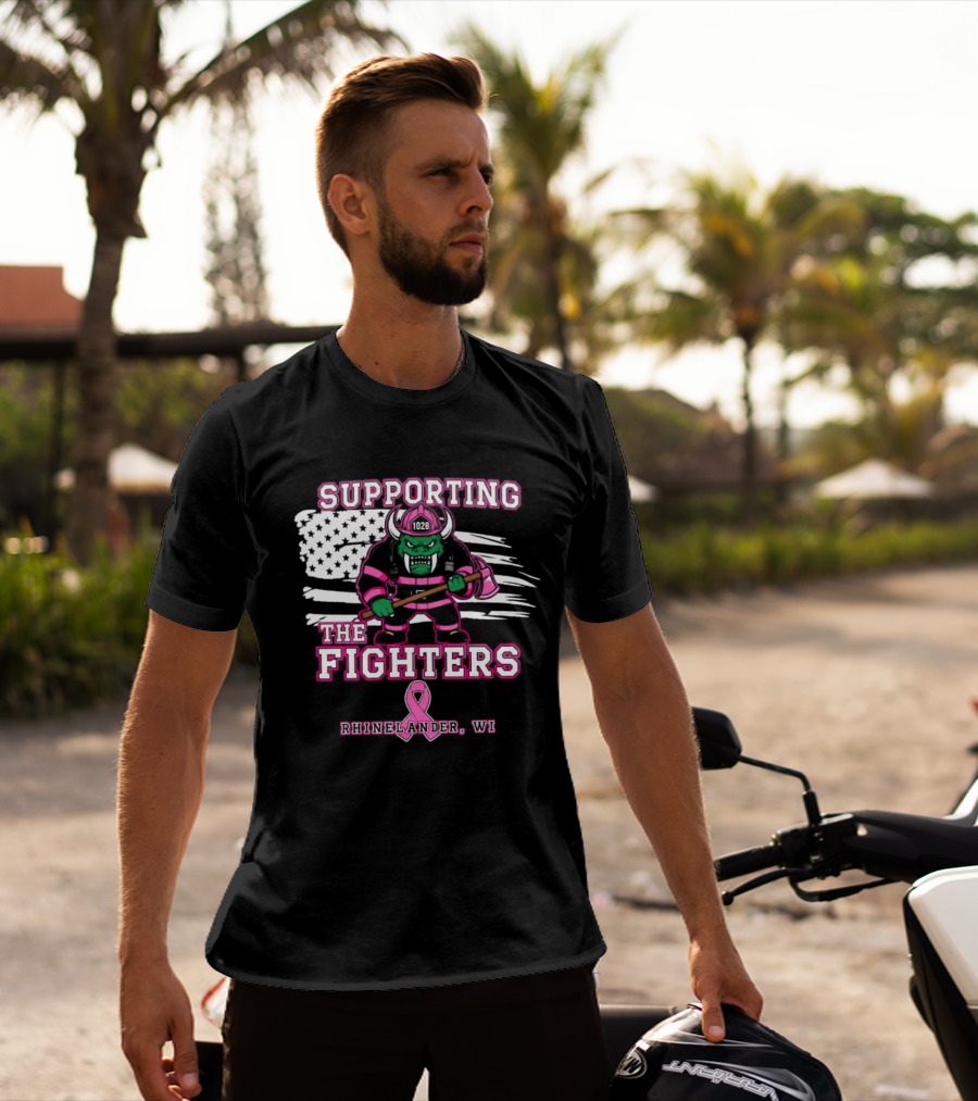 Rhinelander WI Supporting The Fighters Pink Ribbon 2026 T-Shirt