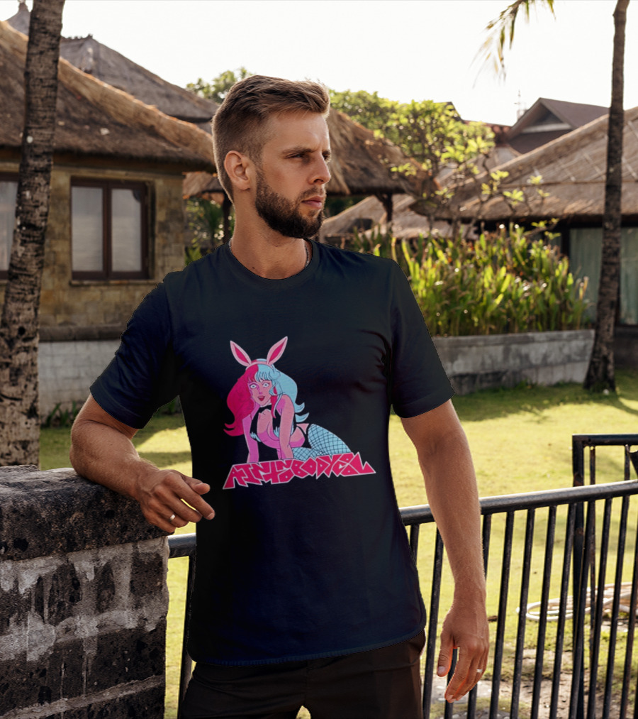 Ain't Nobody Anime Aesthetic Bunny Girl Vibrant Neon T-Shirt