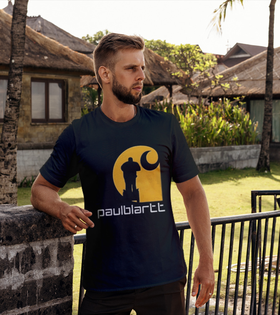 Paulblartt Security Guard Segway Yellow Swirl T-Shirt