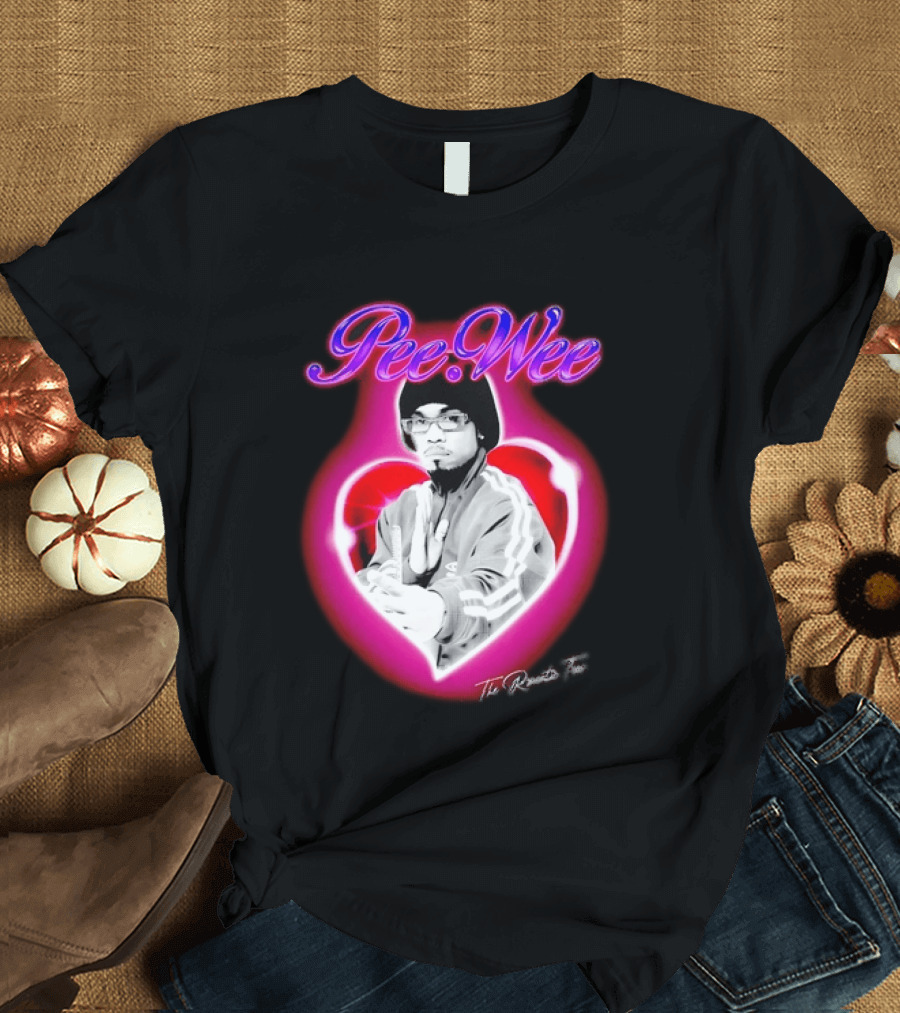 Pee Wee The Romantic Tour Heart Iconic Rap Hip Hop Artist T-Shirt