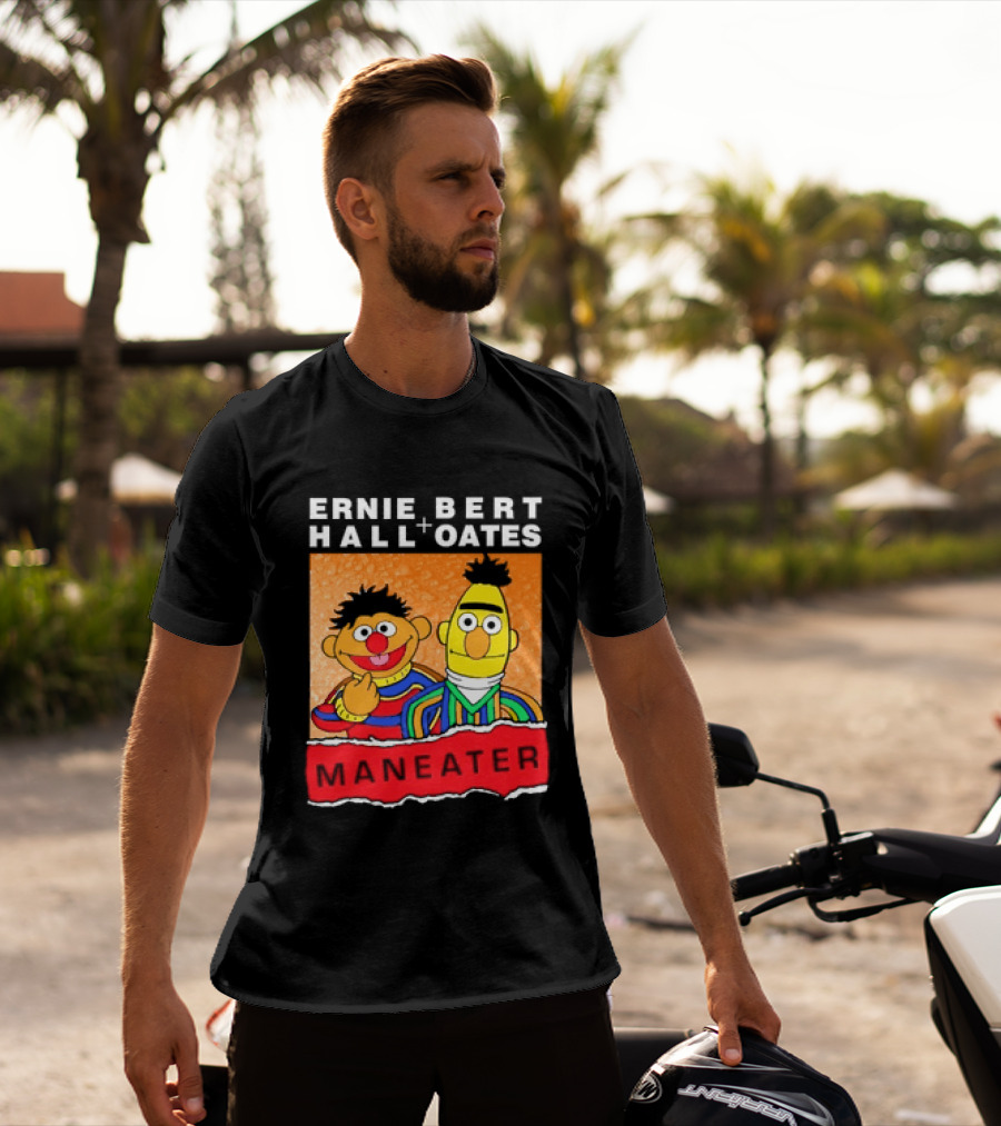 Ernie Bert Hall Oates Maneater Muppets T-Shirt