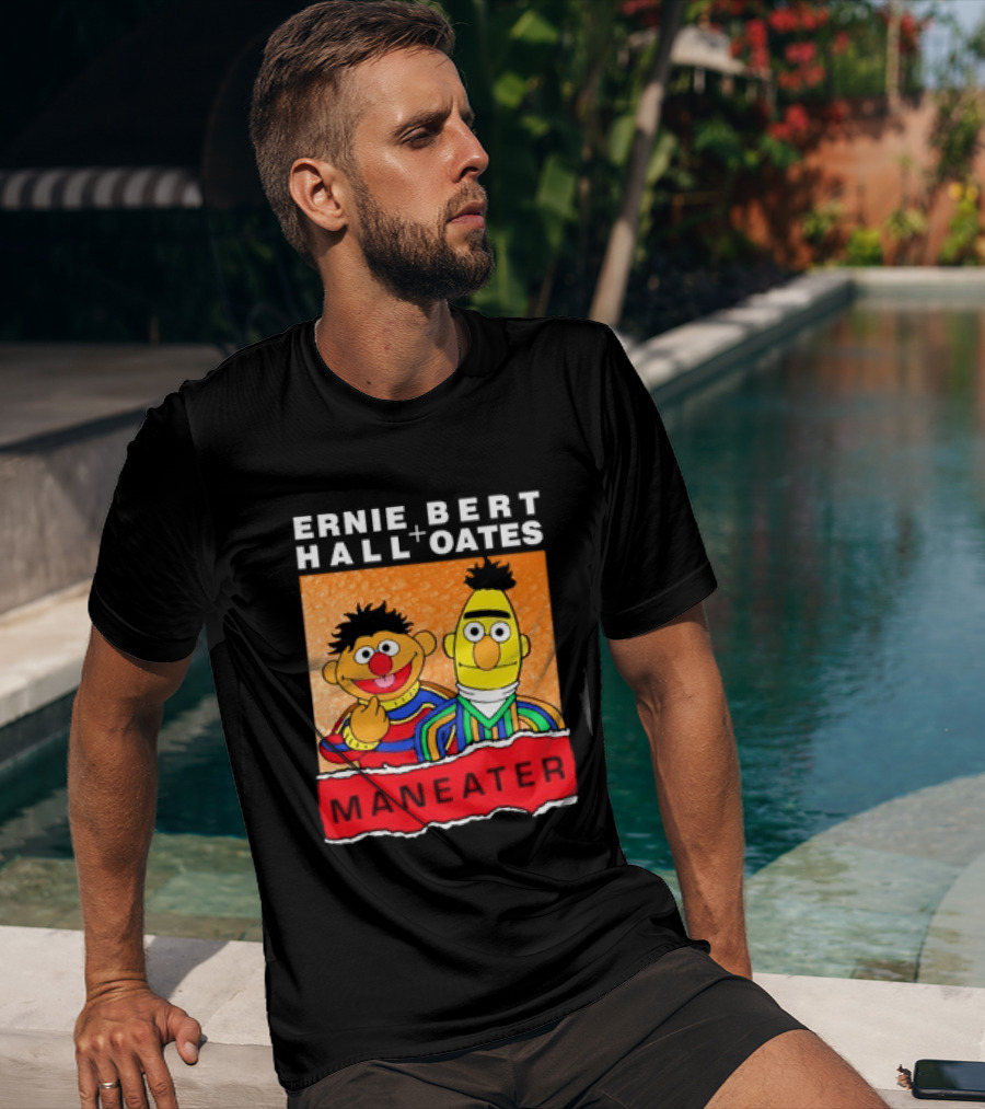 Ernie Bert Hall Oates Maneater Muppets T-Shirt