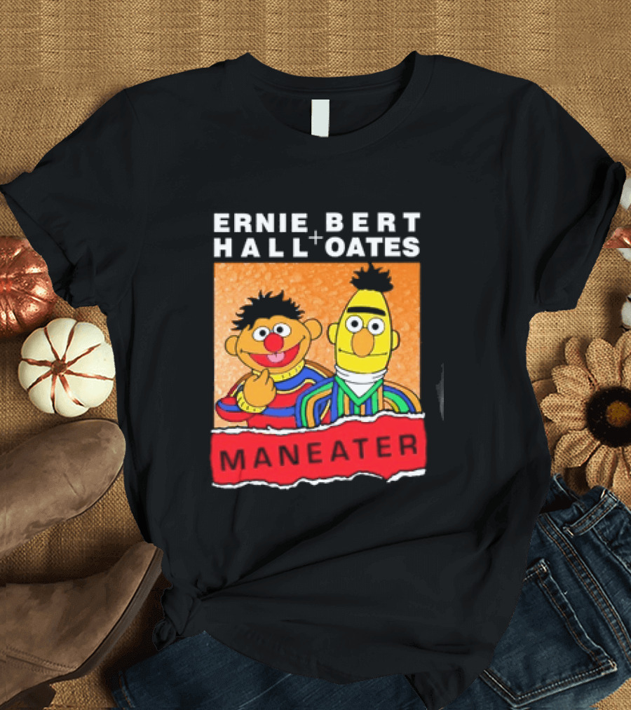 Ernie Bert Hall Oates Maneater Muppets T-Shirt