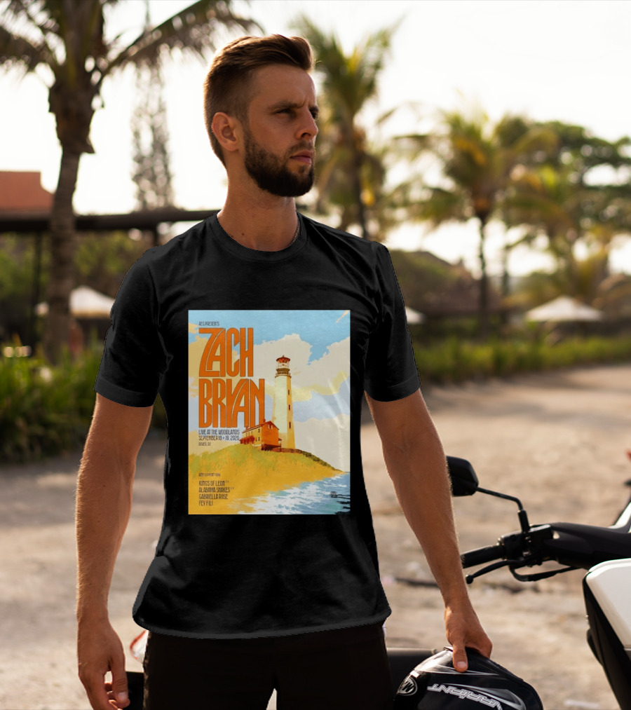 Zach Bryan Live At The Woodlands September 18 19 2026 Dover DE Kings Of Leon Alabama Shakes Gabriella Rose Feyi Fuli Concert T-Shirt