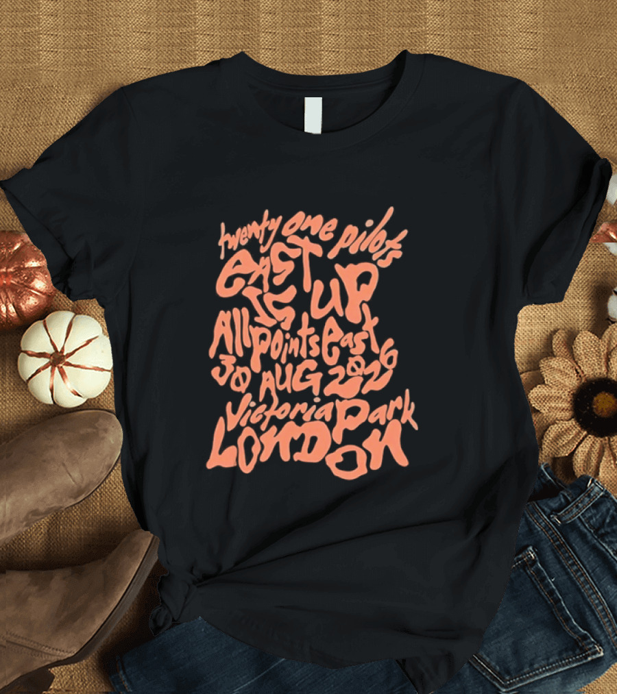 Twenty One Pilots Get Up All Points East 19 Aug 2026 Victoria Park London T-Shirt