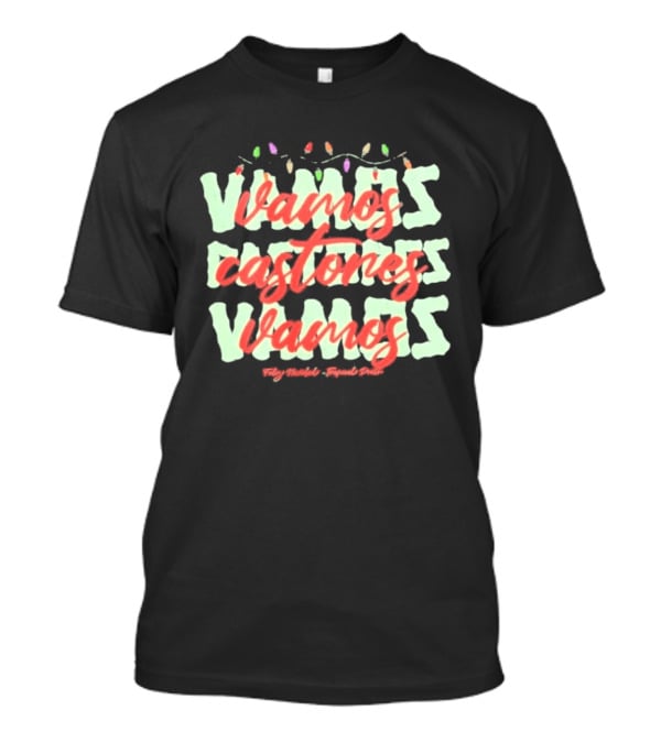 Vamos Castores Vamos Lightning Christmas Holiday Lights T-Shirt