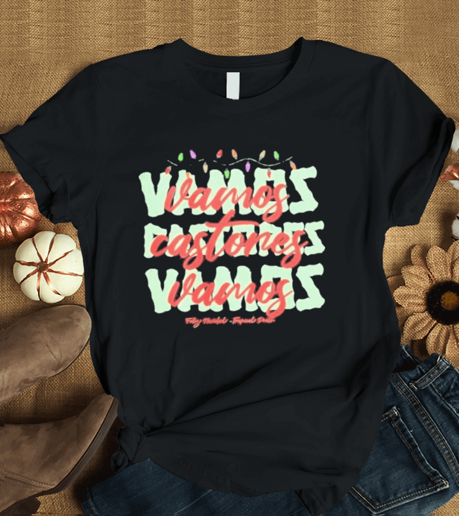 Vamos Castores Vamos Lightning Christmas Holiday Lights T-Shirt
