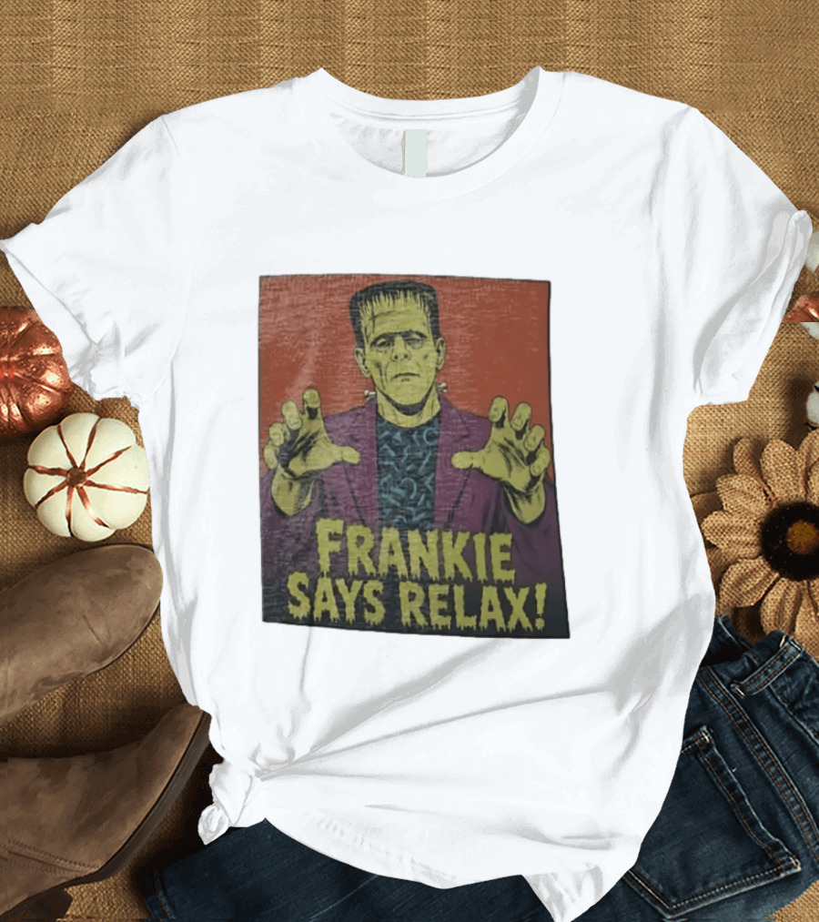 Frankenstein Frankie Says Relax Vintage Horror T-Shirt