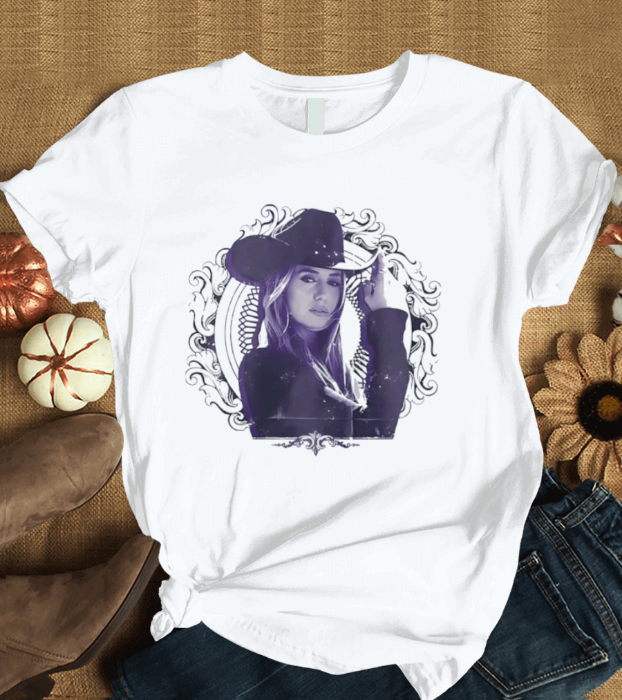 Lainey Wilson Distressed Western Style Country Music Hat T-Shirt