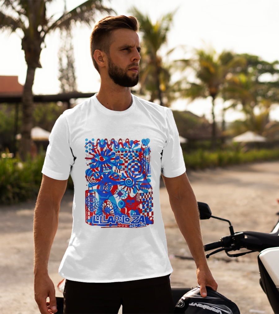Lollapalooza India Festival Live Music Concert Vibrant Symbolic T-Shirt