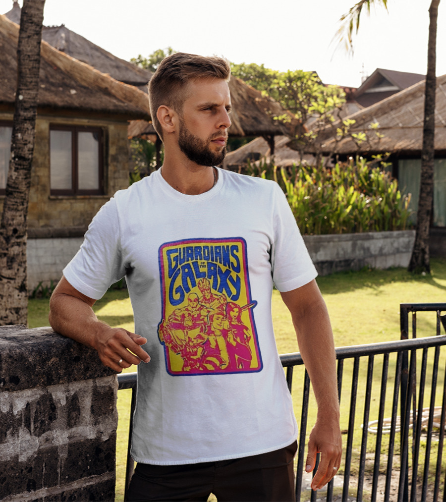 Guardians Of The Galaxy Star Lord Groot Rocket Drax Gamora Marvel T-Shirt