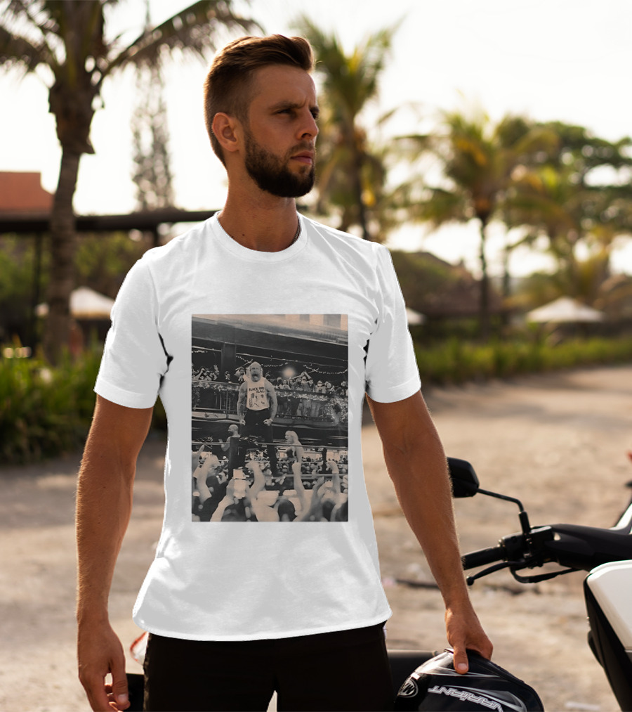 The Butcher Andy Williams Black Flag At TID The Season Photo Wrestling Event T-Shirt