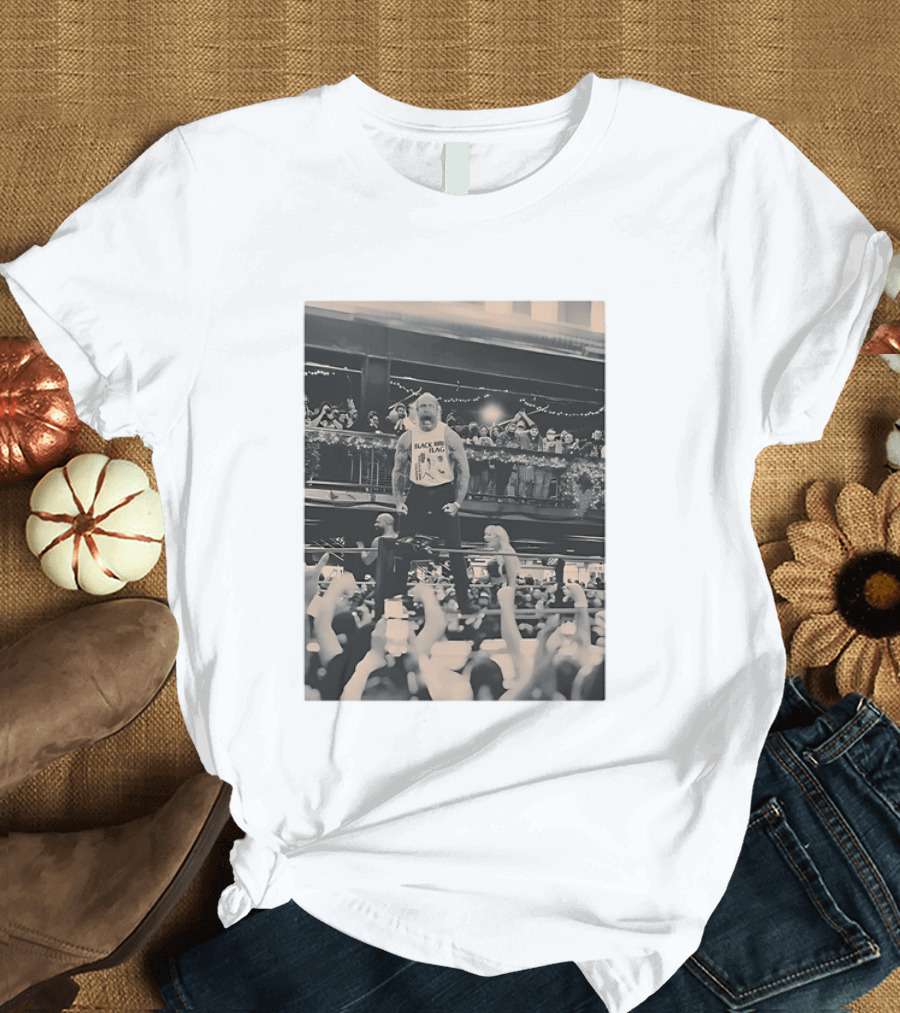 The Butcher Andy Williams Black Flag At TID The Season Photo Wrestling Event T-Shirt