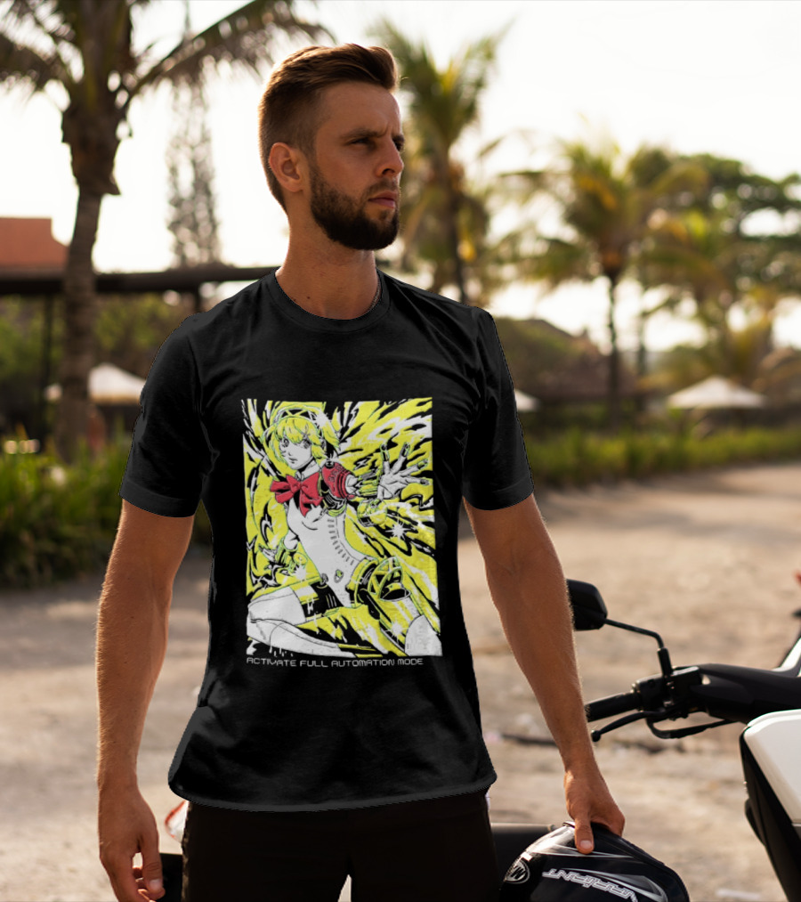 Aigis Persona 3 SEES Activate Full Automation Mode T-Shirt