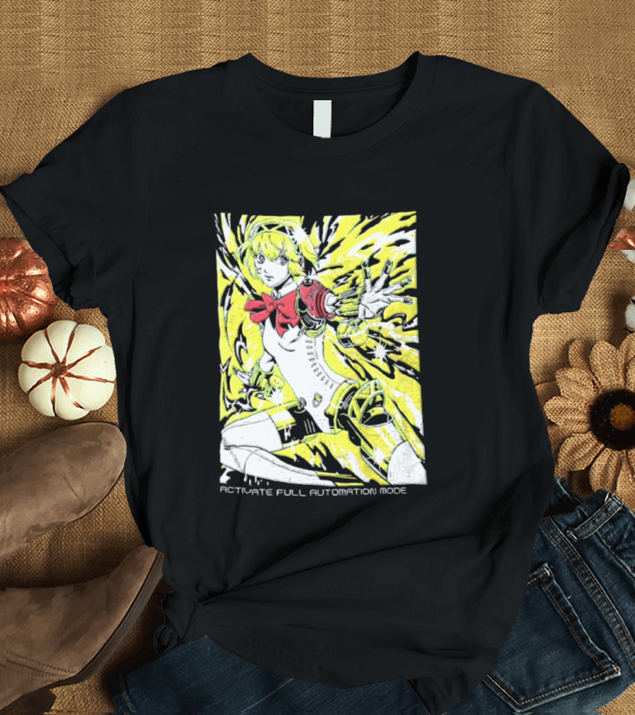 Aigis Persona 3 SEES Activate Full Automation Mode T-Shirt