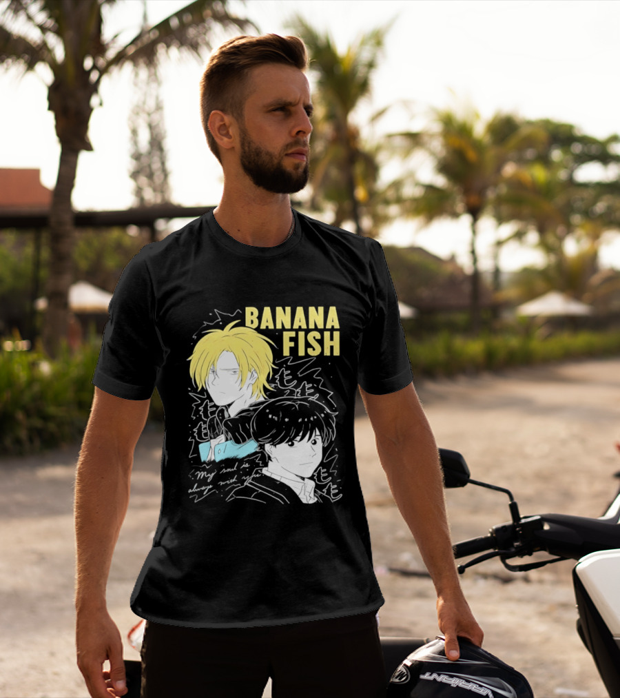 Banana Fish Ash And Eiji My Soul Is Always With You Anime Duo T-Shirt