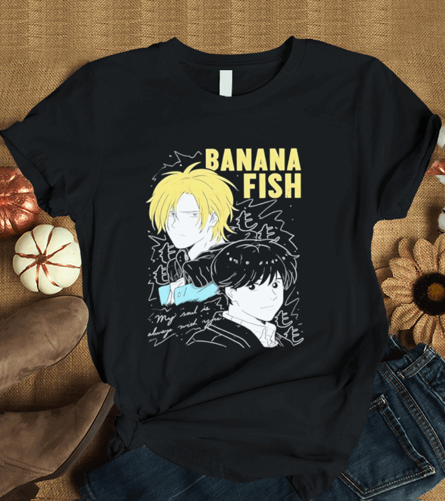 Banana Fish Ash And Eiji My Soul Is Always With You Anime Duo T-Shirt