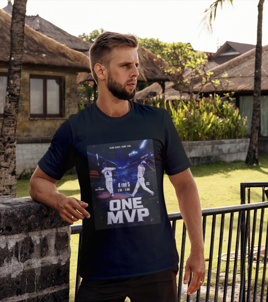Same Night Same Line Pete Crow Armstrong Shohei Ohtani One MVP Coors Field Wrigley Field 4 For 5 2 HR 3 RBI T-Shirt