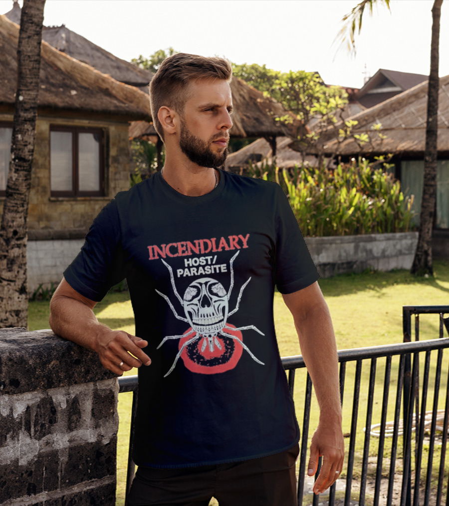 Incendiary Host Parasite Spider Skull Halloween T-Shirt