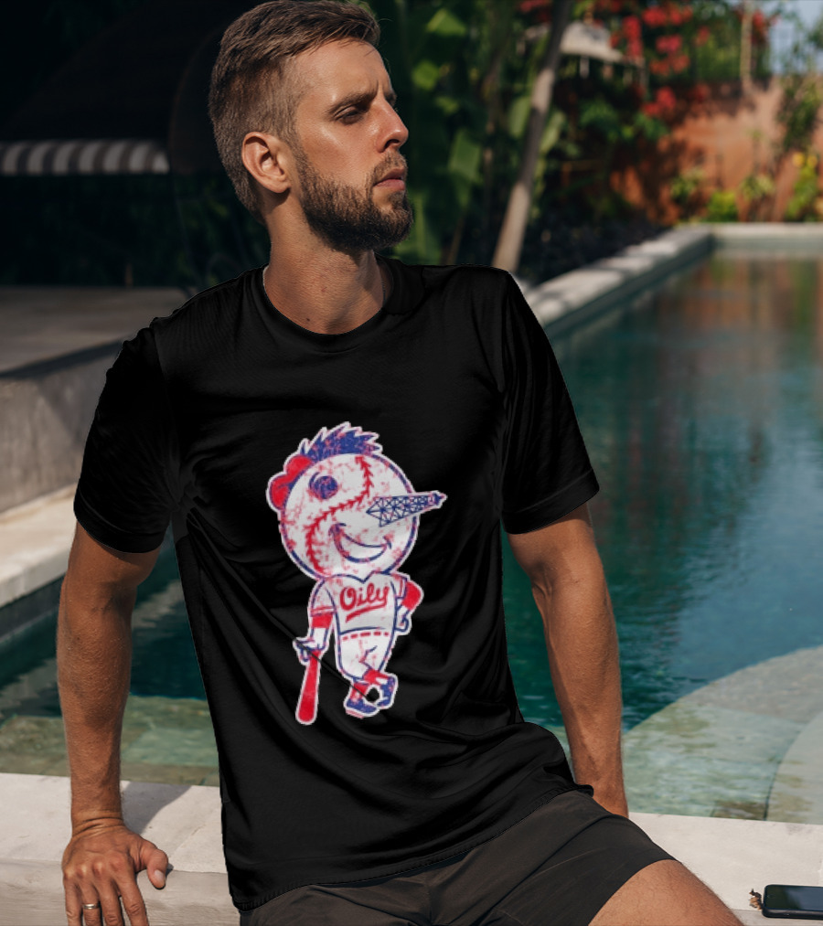 Tulsa Drillers Oily Distressed Baseball T-Shirt