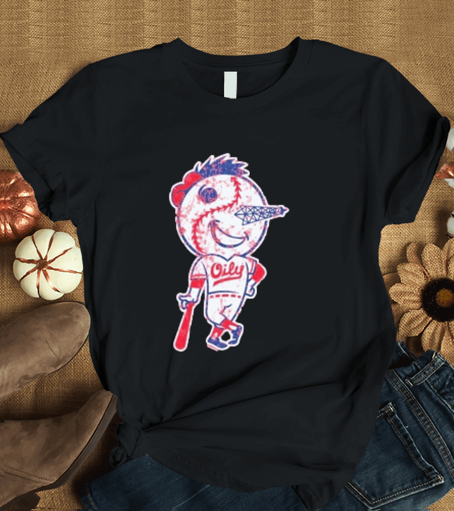 Tulsa Drillers Oily Distressed Baseball T-Shirt