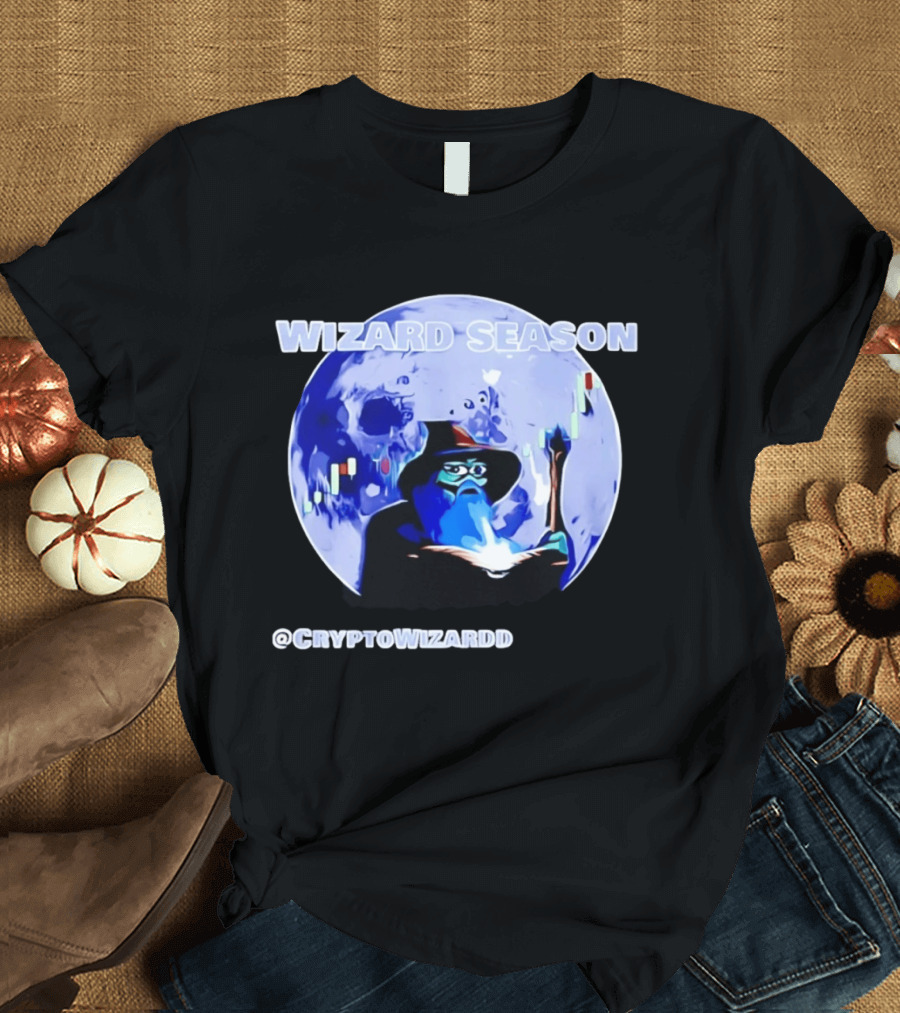 Wizard Season Crypto Trading Bitcoin Wizardry Trend @CryptoWizardd T-Shirt