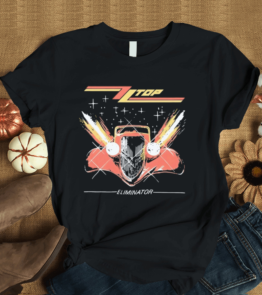 ZZ Top Eliminator Hot Rod Classic Rock Billy Gibbons T-Shirt