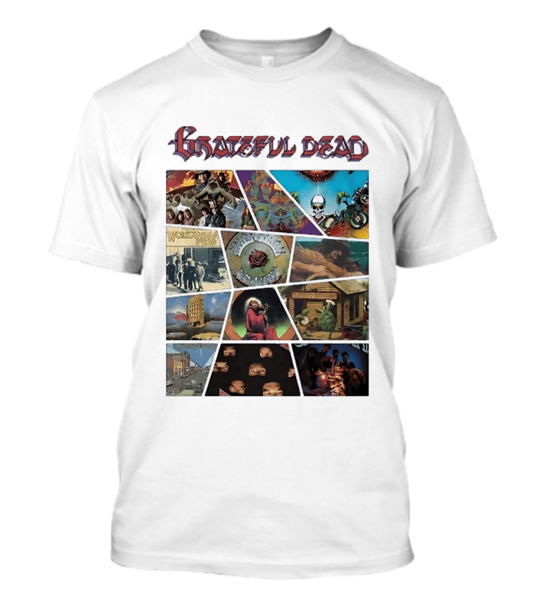 Grateful Dead Iconic Album Covers And Music History T-Shirt