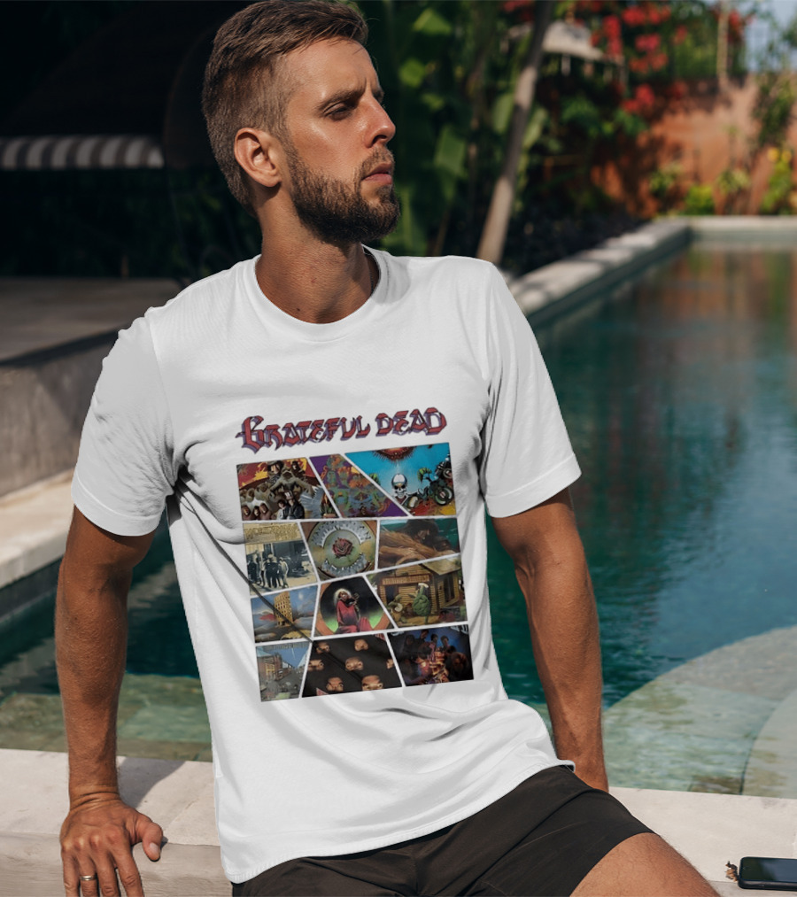 Grateful Dead Iconic Album Covers And Music History T-Shirt