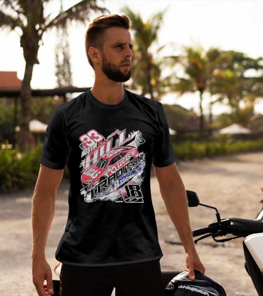 Austin Hill 33 Lucas Oil RCR NASCAR Racing Car Classic Ink T-Shirt
