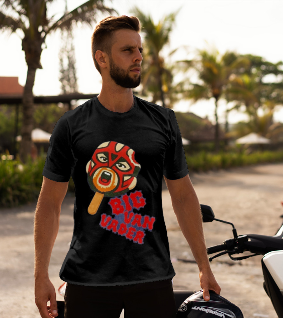 Big Van Vader Popsicle Wrestling WWE WCW Classic Style Retro Trend T-Shirt
