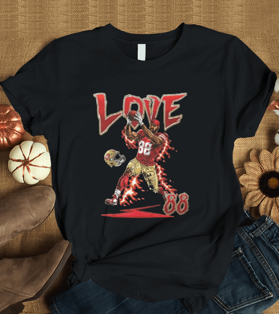 Marquise Goodwin San Francisco 49ers Number 88 Catching Football Love T-Shirt