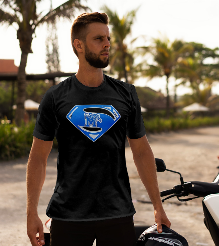 Superman Memphis Tigers NCAA College Basketball T-Shirt