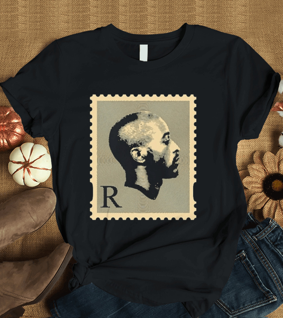 Tupac Shakur Black Postage Stamp Profile 2Pac T-Shirt