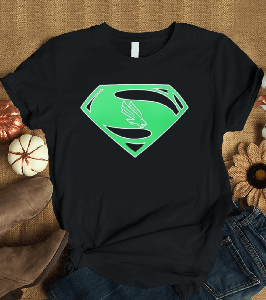 North Texas Mean Green UNT Superman T-Shirt